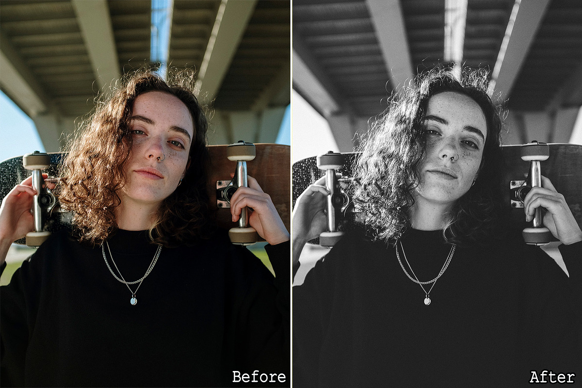 15 B&W Lightroom Photo Presets, a Preset Add-On by Presets by Yevhen (Photo 3 of 10)