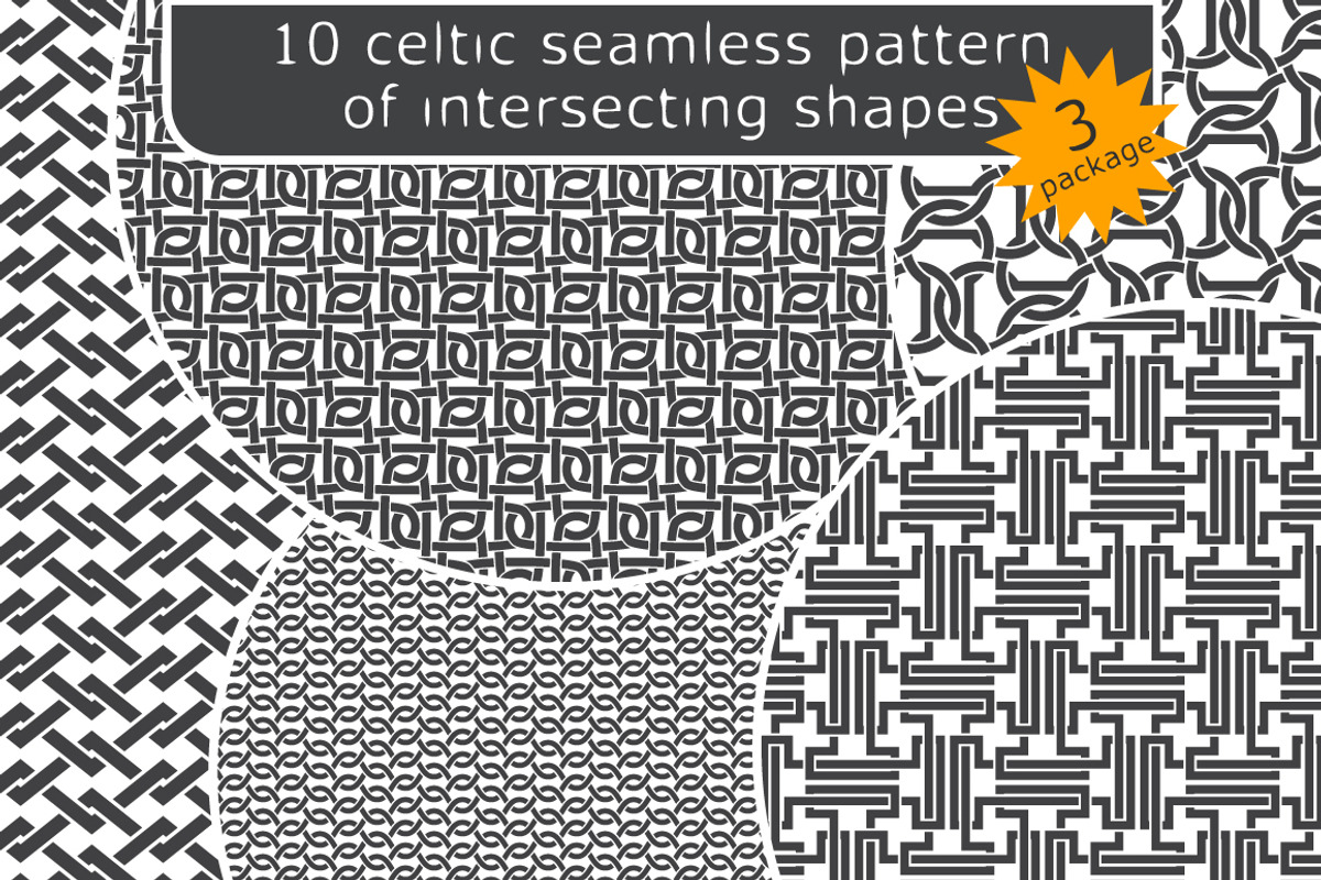10 celtic patterns. Package 3, a Pattern Graphic by Guten Tag Vector (Photo 3 of 3)