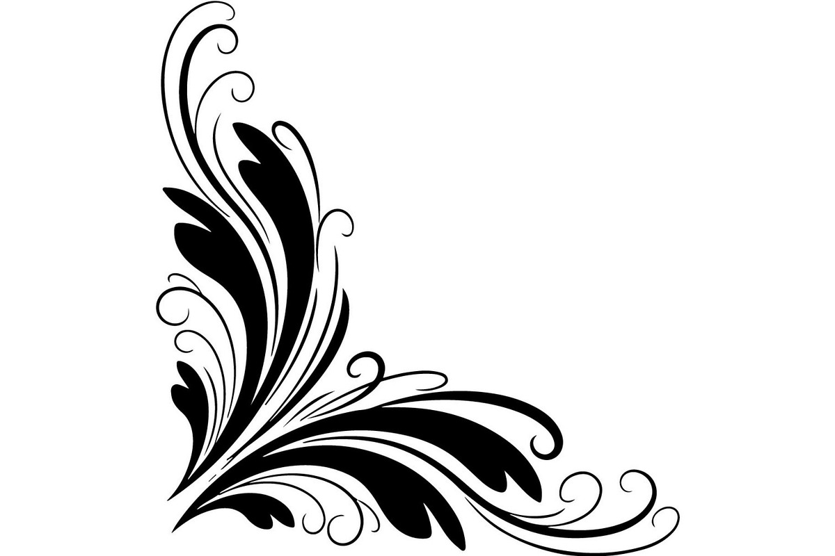 Vintage Baroque Floral Corner Frame, a Decorative Illustration by Creativeshirt (Photo 11 of 20)