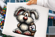 Watercolor easter bunny clipart, an Illustration by SinaCreation (Thumbnail 9 of 11)