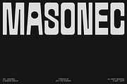 403 Masonec — Brutalist Display Font, a Sans Serif Font by 403 Type Foundry (Thumbnail 1 of 15)