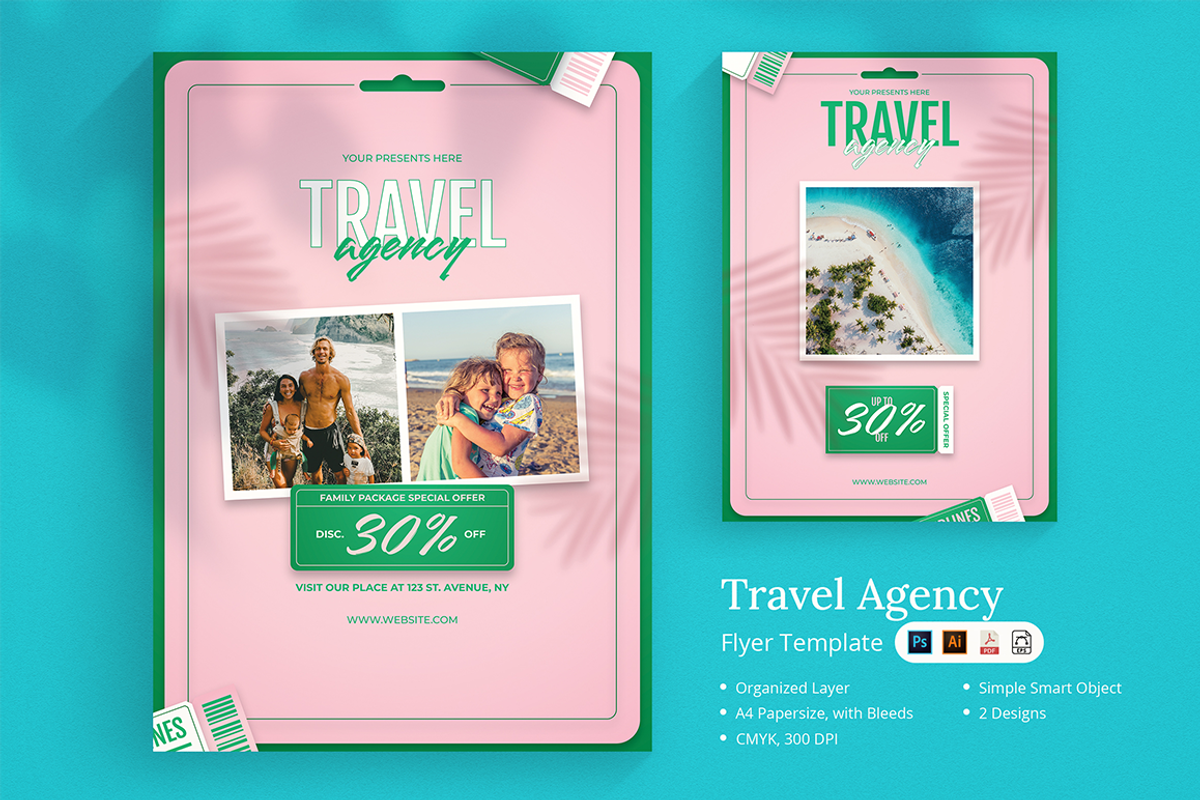 Lanavel - Travel Agency Flyer, a Flyer Template by Lettha-Studio (Photo 1 of 4)