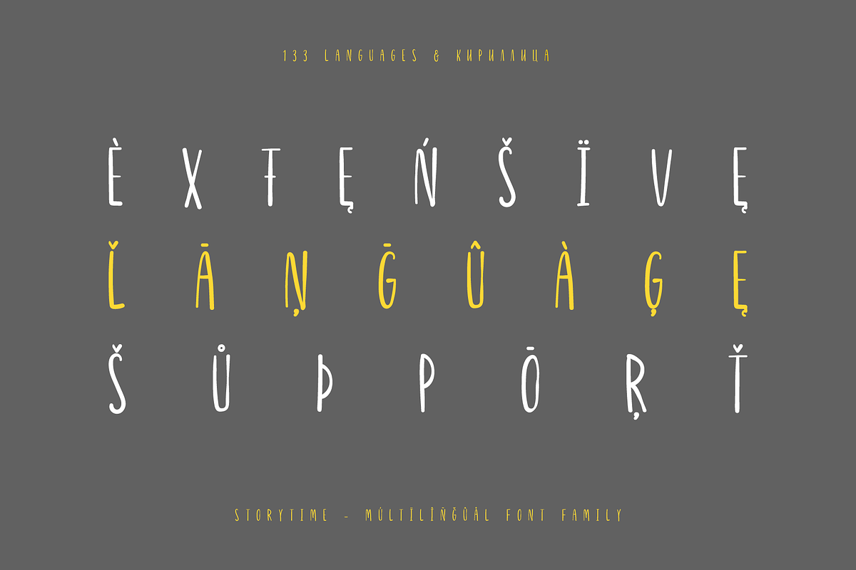 Storytime Handwritten Font Family, a Script Font by alpercakici (Photo 4 of 13)