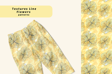 Textures Line Flowers