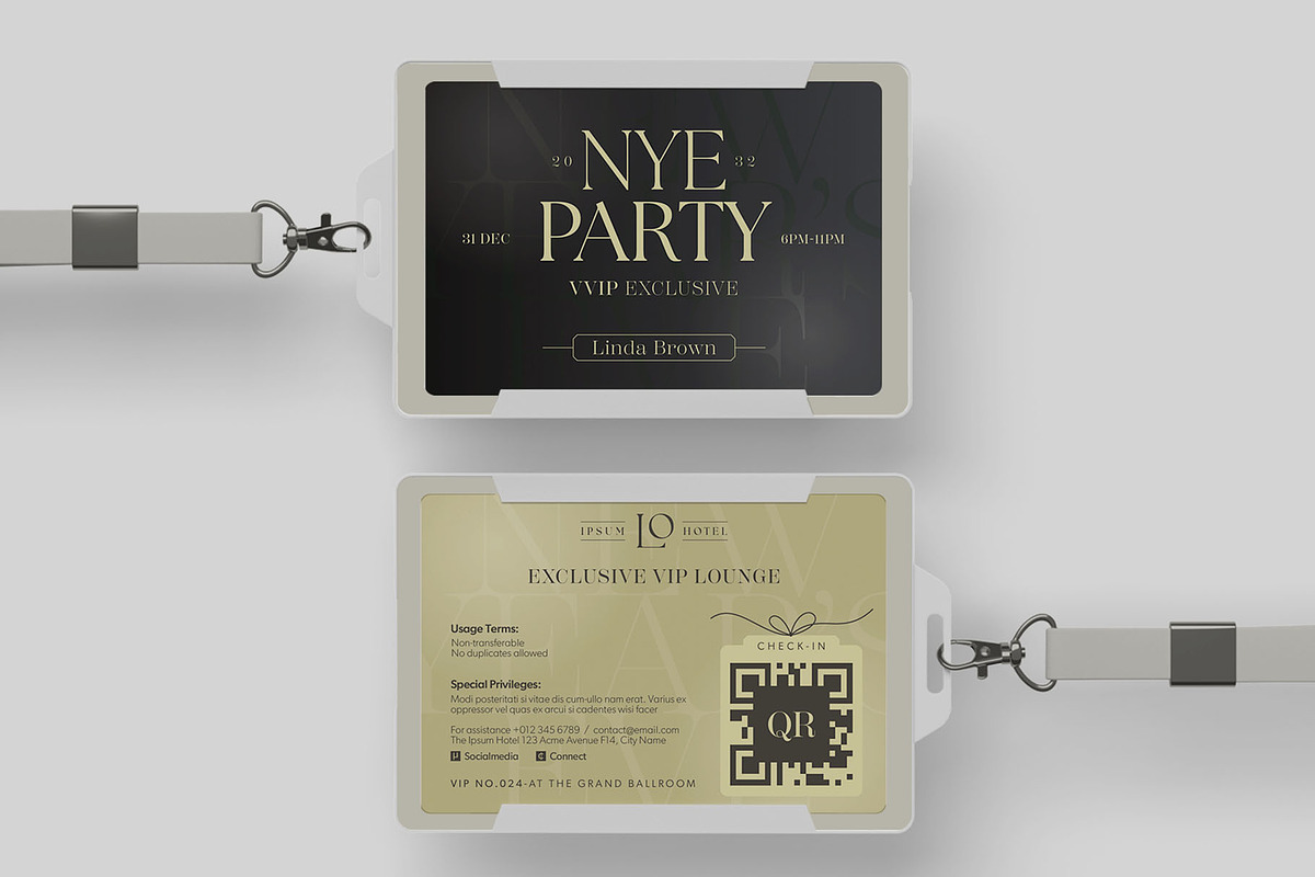 VIP Pass Template, a Card Template by BrandPacks (Photo 3 of 4)
