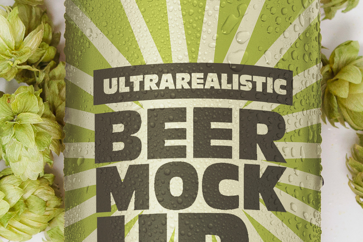 16oz Beer Can Mockup, a Packaging Mockup by SmartDesigns (Photo 4 of 4)