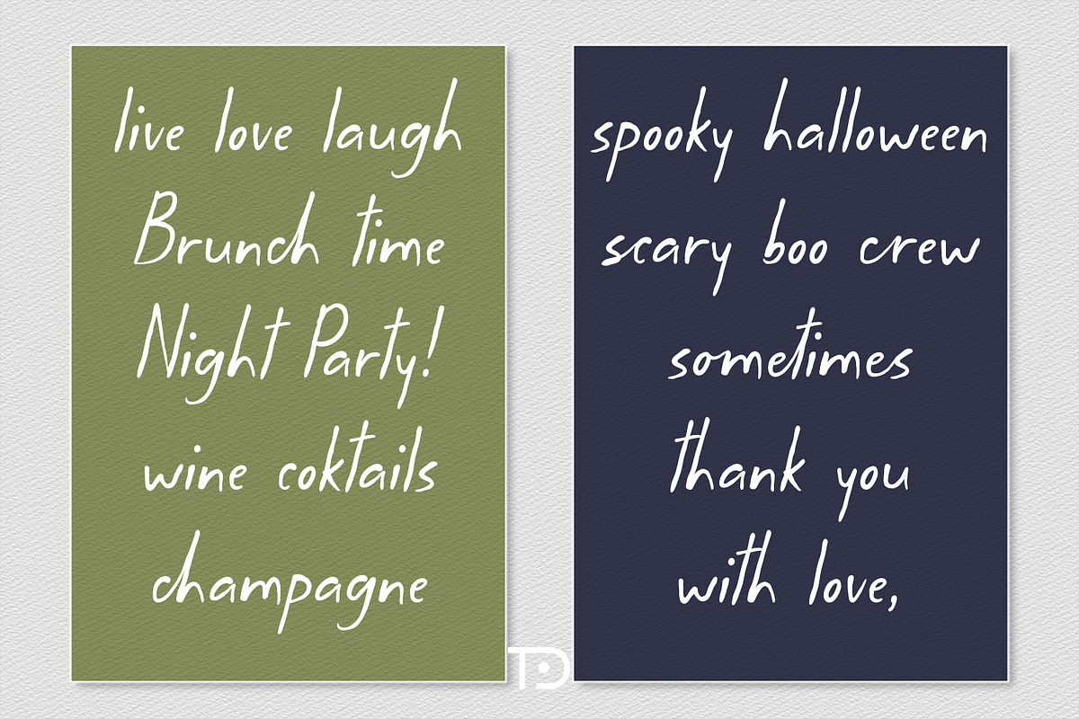 Whimsical Postcards handwritten font, a Handwritten Font by Tanondesign (Photo 5 of 7)