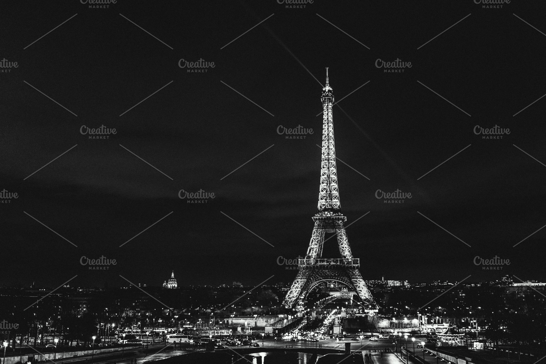 Night in Paris, Eiffel Tower, an Architecture Photo by Viorel photo