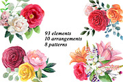 Watercolor flowers,birds., an Illustration by yulia.sukhanova (Thumbnail 2 of 8)