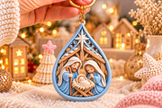Christmas Nativity Scene Keyring STL, an Object 3D Model by Layerology (Thumbnail 3 of 3)