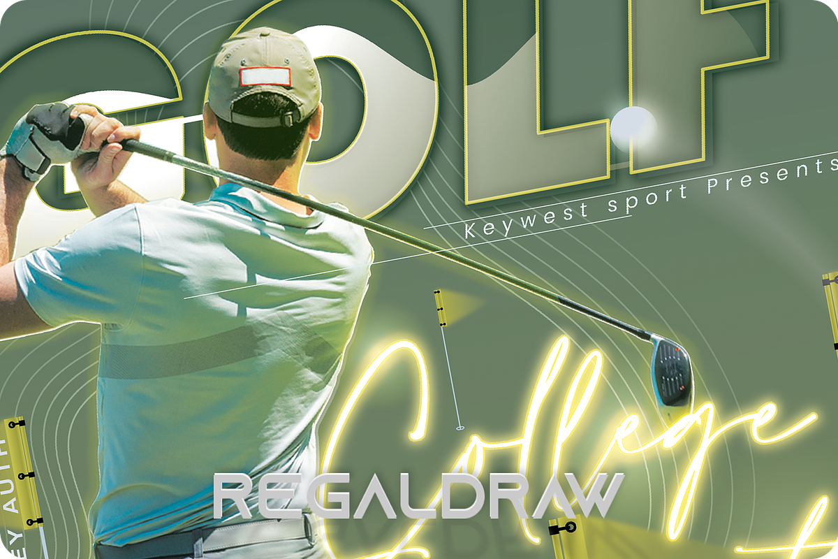 Golf College Tournament Sport Flyer, a Flyer Template by regalDRAW (Photo 1 of 4)