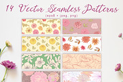 Pink mood set. Font & patterns., a Script Font by olly87 (Thumbnail 8 of 8)