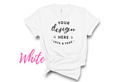 Bella Canvas TShirt Mockups On White, a Shirt Mockup by lock and page (Thumbnail 2 of 92)