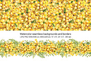 Spring mimosa, watercolor flowers, an Illustration by Artmanata (Thumbnail 6 of 16)