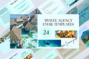 TRAVEL AGENCY EMAIL TEMPLATES, a Marketing Template by Daring Digies (Thumbnail 1 of 8)