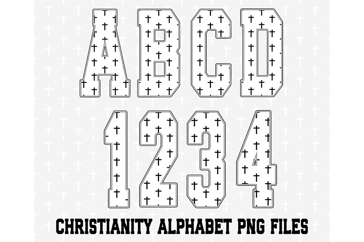 Christian Faith Alphabet PNG Bundle, an Object Graphic by RETROVIBZDESIGNS (Photo 7 of 10)