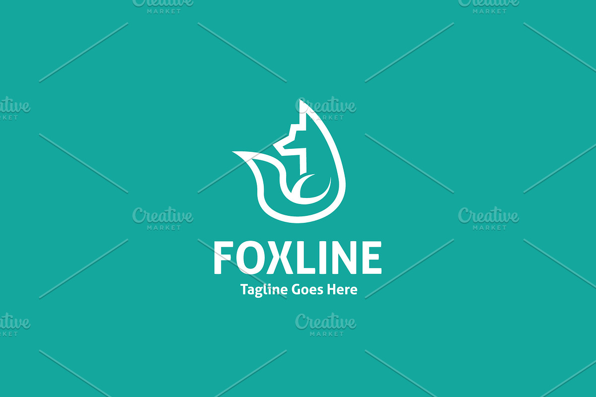 Fox Line - Line Art Logo, a Branding & Logo Template by ashenterprise (Photo 3 of 3)