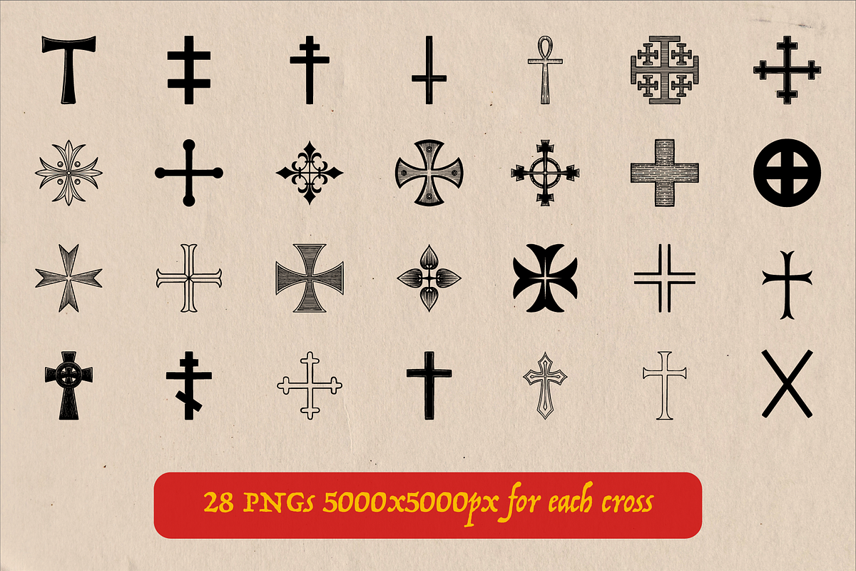 Christian crosses collection, an Object Illustration by Arthur Balitskiy (Photo 2 of 3)