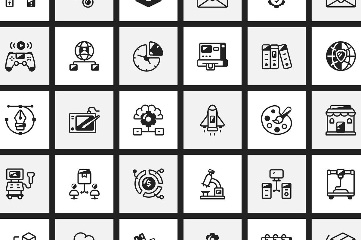 350 Startup Icons Art Set, a Solid Icon by Prosymbols (Photo 6 of 13)