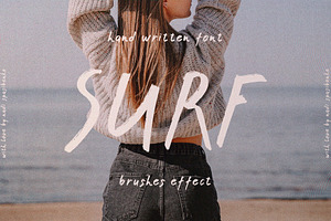 Ocean Surf Hand Written Font, a Script Font by Artcoast Fonts