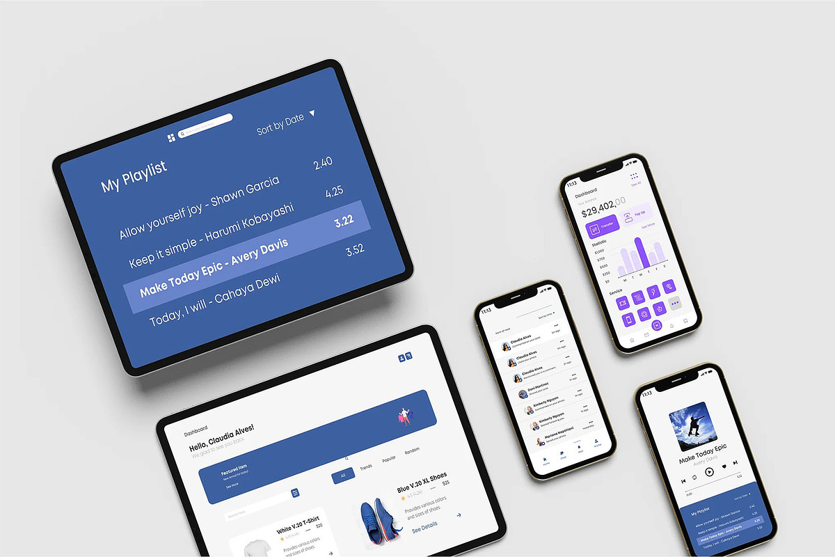 iPad and Phone Mockup, an iPad Mockup by Se٧enStudio (Photo 1 of 2)