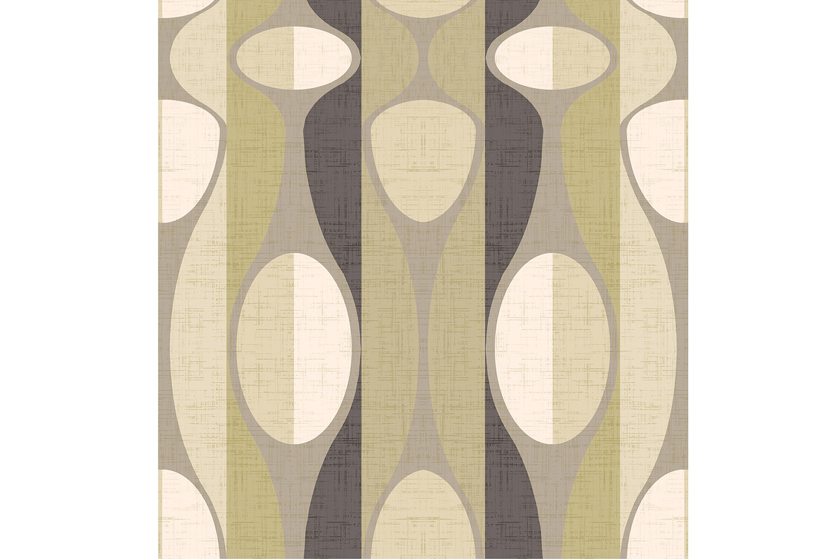 70s Retro Beige Modern Art Seamless, a Pattern Graphic by Sharon Schwalbe (Photo 2 of 2)
