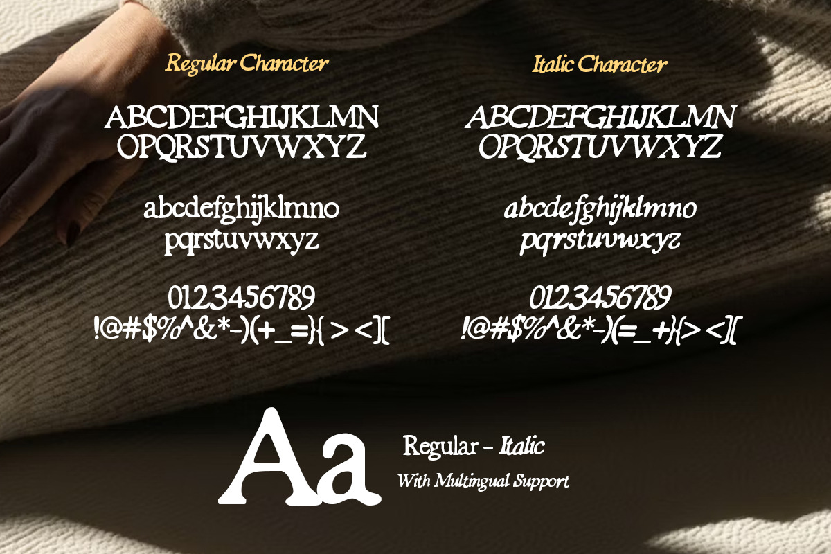 Organic Grain - Handwritten Serif, a Serif Font by Bale Type (Photo 9 of 9)