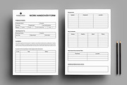 Work Handover Form Template, a Stationery Template by MightyDesign (Thumbnail 1 of 8)