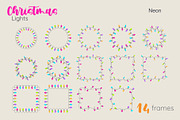 Christmas Lights Borders & Patterns, a Seasonal Illustration by moja doodle (Thumbnail 3 of 10)