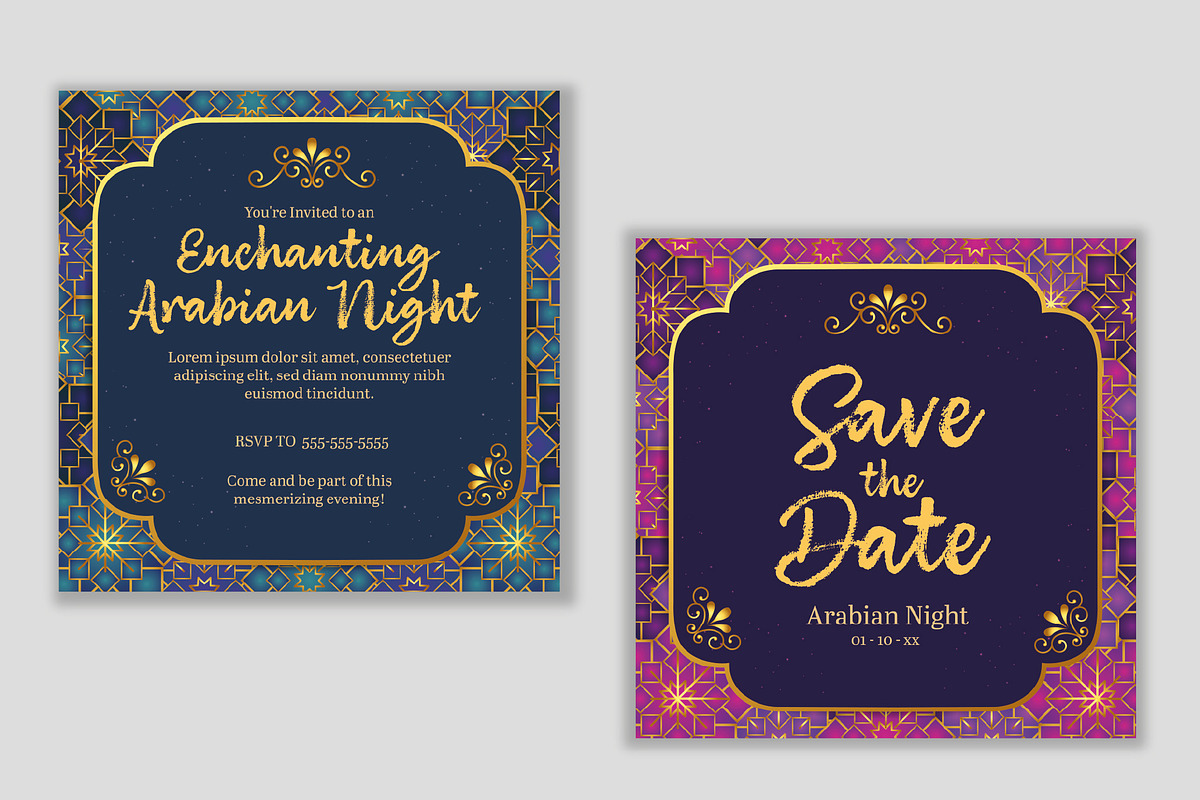 Enchanting Arabian Night Invitation, a Templates & Theme by studiogstock (Photo 2 of 2)