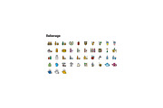 +1000 FILLED LINE ICONS, an Outline Icon by beguima (Thumbnail 3 of 17)