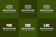 Letters NIC OIC UIC Monogram Logo, a Branding & Logo Template by Pray Art Design Studio (Thumbnail 2 of 2)