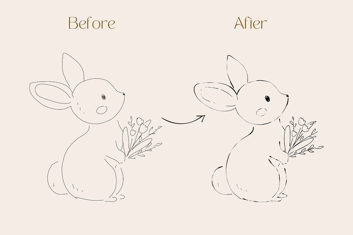 Ink Brushes for Adobe Illustrator, a Brush Add-On by Jenteva Art (Photo 6 of 14)