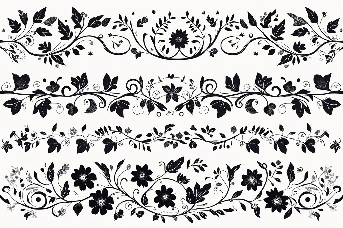 Beautiful floral decoration elements, an Illustration by Amazin_art (Photo 16 of 17)