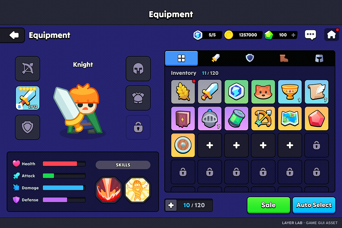 GUI - Casual Fantasy, an UI Kit Template by LAYERLAB (Photo 15 of 20)
