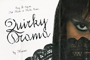 Quirky Drama: Expressive Script Font, a Script Font by Mneme (Thumbnail 1 of 8)