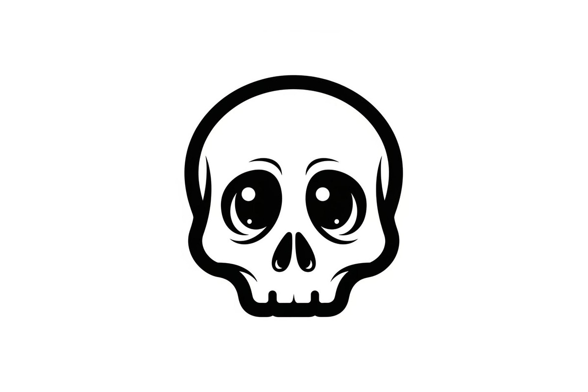 Skull & Crossbones Silhouette Vector, an Illustration by jahid234 (Photo 17 of 51)