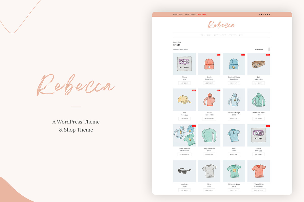 Rebecca WordPress Theme for Bloggers, a WordPress Template by AZ-Theme (Photo 8 of 8)