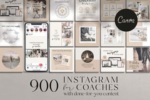 Life Coach Instagram Canva Templates