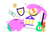 6 International Banking Day, a Finance Illustration by denayunebgt (Thumbnail 3 of 3)
