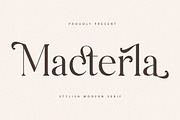 Macterla Stylishh Modern Serif Font, a Serif Font by Storytype Studio (Thumbnail 1 of 14)