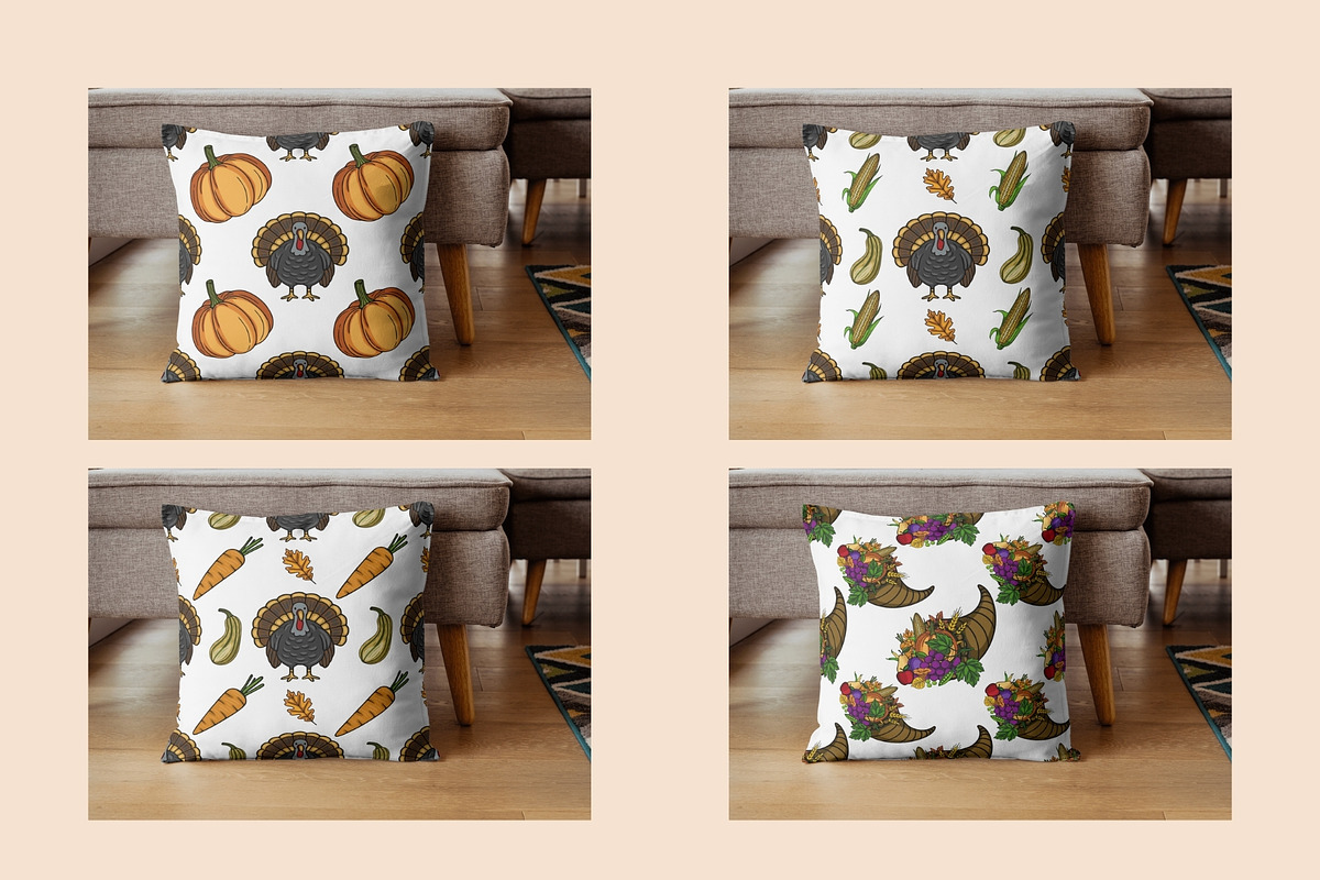 Thanksgiving Day Patterns Clipart, a Seasonal Illustration by Elatedowl (Photo 15 of 16)