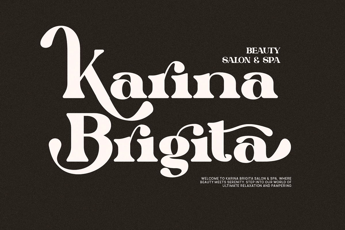 Qarifa Elegant Ligature Serif Font, a Serif Font by Perfectype (Photo 6 of 8)