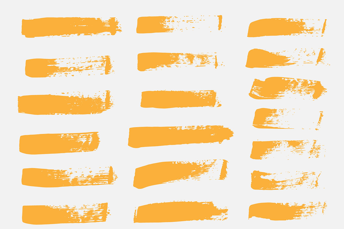 Set of Vector Grunge Brush Strokes, a Brush Add-On by Warm Snow (Photo 2 of 4)