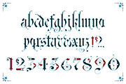 Gothic ornamental alphabet, a Blackletter Font by Imperator_Kot (Thumbnail 4 of 5)