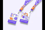 ID Card Mockup, an Advertising Mockup by Se٧enStudio (Thumbnail 4 of 4)