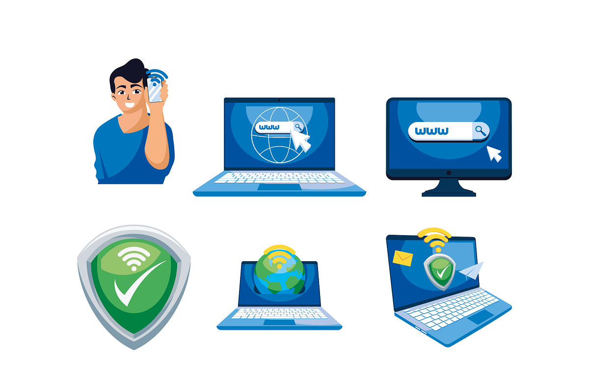 Internet Online Communication Icons
