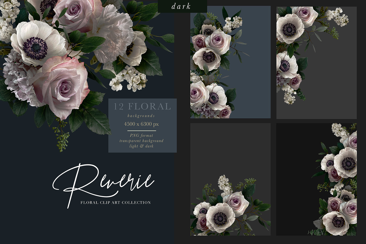 Reverie Floral Clip Art Collection, an Object Graphic by Eclectic Anthology (Photo 11 of 21)