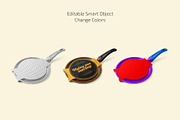 Frying Pan Mockup Set, a Household Mockup by Country4k (Thumbnail 2 of 4)