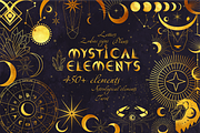 Mystical elements for tarot cards, a Decorative Illustration by Onceli*art (Thumbnail 1 of 13)